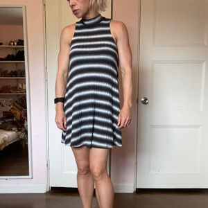 Mini tent babydoll shift striped Soprano dress